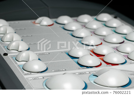 Music stereo system amplifier close up photo 76002221