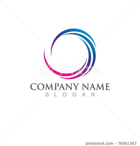 Circle logo and symbol vector icon 76002367