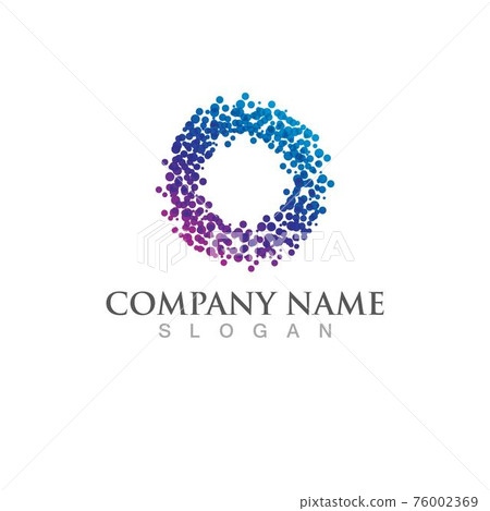 Molecule vector illustration design 76002369