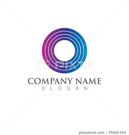 Circle logo and symbol vector icon Circle logo and symbol vector icon 76002394