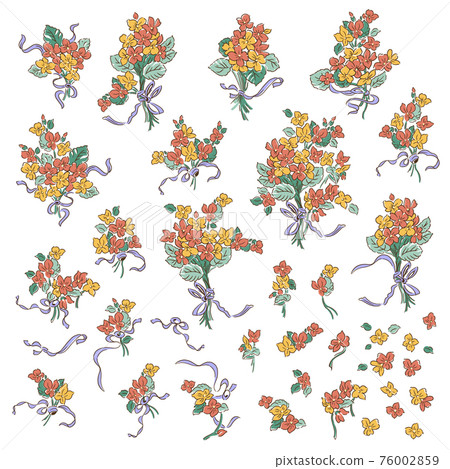 A collection of cute bouquet materials, 76002859