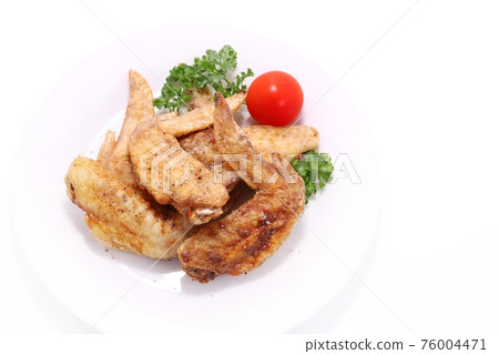 Chicken wings chicken dishes bright background Chicken wings chicken dishes bright background 76004471