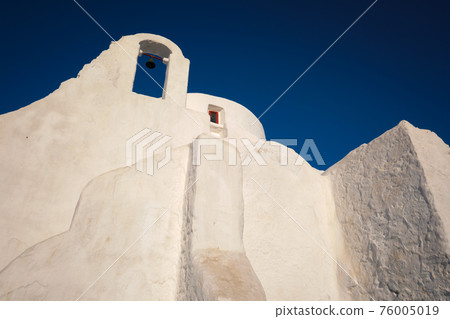 Greek Orthodox Church of Panagia Paraportiani in town of Chora on Mykonos island Greek Orthodox Church of Panagia Paraportiani in town of Chora on Mykonos island 76005019