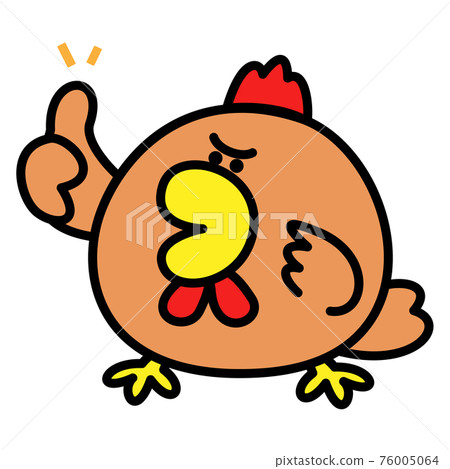 Chicken chicken chicken illustration material 76005064
