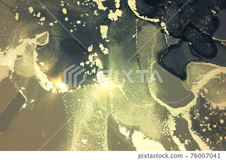 Abstract dark blue, turquoise and gold marble texture with sparkles Abstract dark blue, turquoise and gold marble texture with sparkles 76007041
