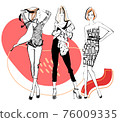 Summer mode monochrome pattern background red 76009335