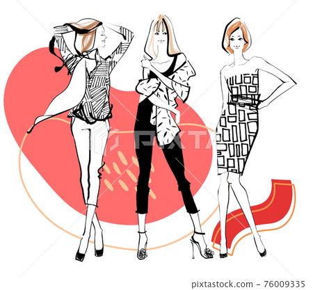 Summer mode monochrome pattern background red 76009335