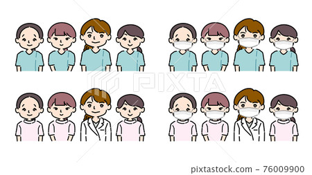 Medical institution for female staff only Clinic dentist Hospital staff set 2 76009900