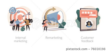Company strategy and promotion abstract concept vector illustrations. 76010198