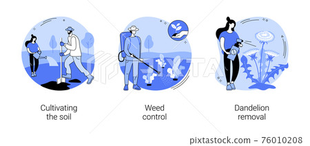 Garden protection abstract concept vector illustrations. Garden protection abstract concept vector illustrations. 76010208