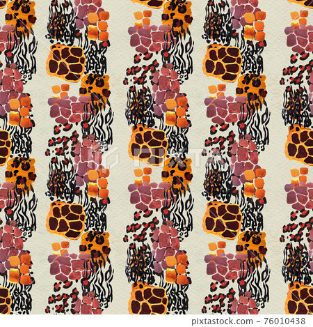 Animal mix print seamless pattern. Abstract background 76010438