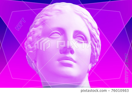 NFT Non fungible token. Crypto art concept. Technology selling unique collectibles, games characters, blockchain assets and digital artwork. Future of art market. Cryptocurrencies and e-commerce. NFT Non fungible token. Crypto art concept. Technology selling unique collectibles, games characters, blockchain assets and digital artwork. Future of art market. Cryptocurrencies and e-commerce. 76010983