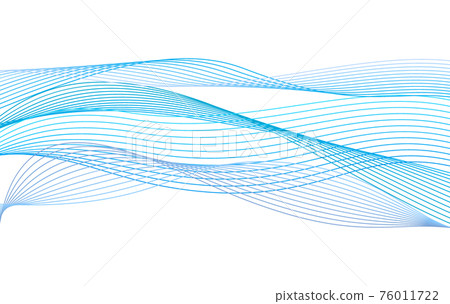 Abstract wave from curved lines of blue color... - Stock Illustration ...