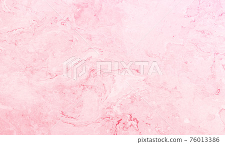 Natural pink marble texture, front view. Close-up 76013386