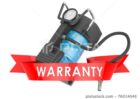 Car air compressor warranty concept. 3D rendering 76014048
