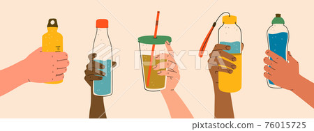 Reusable Water Bottle Vector Illustration Stock Illustration