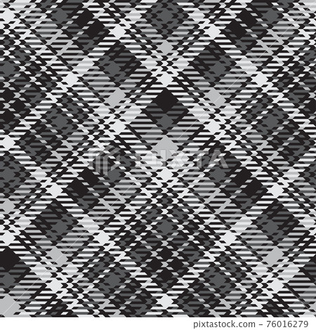 Black and white diagonal plaid pattern. - Stock Illustration [76016279 ...