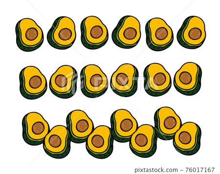 變形觸摸鱷梨線 76017167