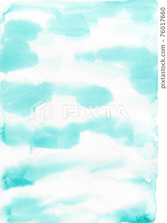 Sky blue watercolor background Sky blue watercolor background 76017660