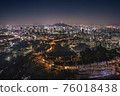 Seoul night view from Inwangsan 76018438