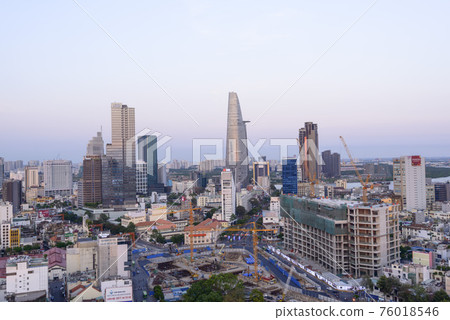 Artwork: Ho Chi Minh city skyline panoramic  76018546