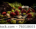 Strawberries, green grapes, blueberries 76018603