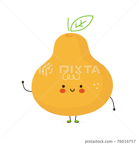Cute funny Pear fruit character. Vector hand drawn cartoon kawaii character illustration icon. Isolated on white background. Pear fruit character concept Cute funny Pear fruit character. Vector hand drawn cartoon kawaii character illustration icon. Isolated on white background. Pear fruit character concept 76018757