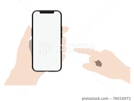 Hand to operate smartphone 76018972