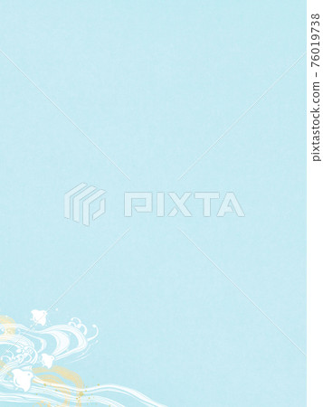 波浪和曲折的簡單日本背景-有多種變化 波浪和曲折的簡單日本背景-有多種變化 76019738