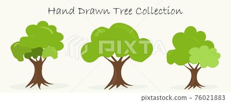 Hand drawn tree vector 76021883