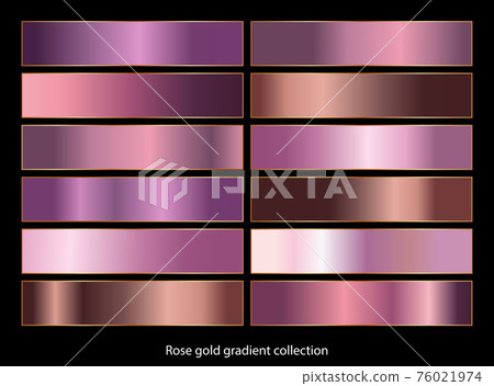 Rose gold gradient backgrounds collection. Vector illustration. Rose gold gradient backgrounds collection. Vector illustration. 76021974