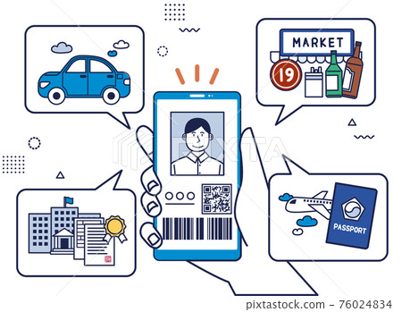 QR-code based system for simply personal identification illustration 007 QR-code based system for simply personal identification illustration 007 76024834