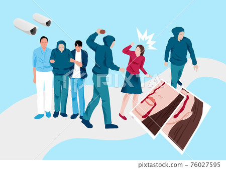 Crime, violence, accident concept illustration 004 - Stock Illustration ...
