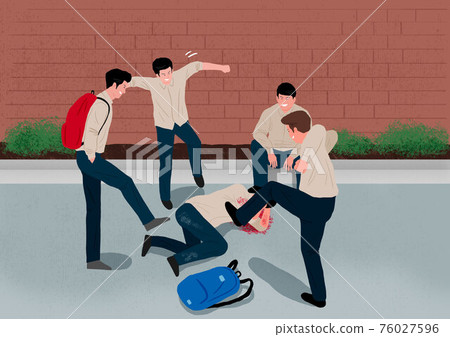 Crime, violence, accident concept illustration 010 76027596