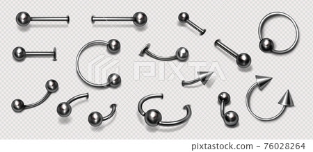 Set of piercing jewelry, pierce rings, barbell Set of piercing jewelry, pierce rings, barbell 76028264