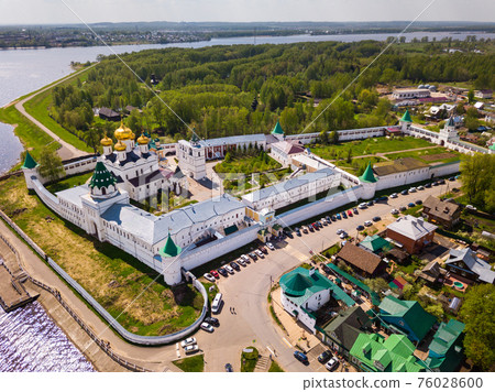 Aerial view of ancient Ipatiev monastery 76028600