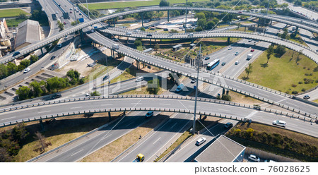 Highway interchange in Barcelona 76028625