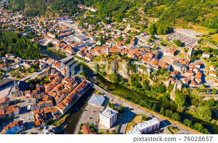 General aerial view of Tarascon-sur-Ariege General aerial view of Tarascon-sur-Ariege 76028657
