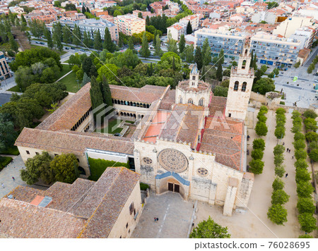 Benedictine abbey in Sant Cugat del Valles, Spain Benedictine abbey in Sant Cugat del Valles, Spain 76028695