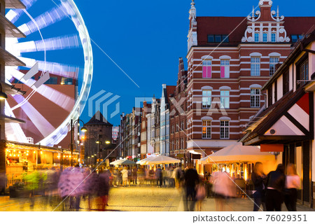 Night view of Gdansk streets Night view of Gdansk streets 76029351
