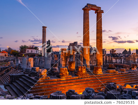 Temple of Apollo in Didyma antique city. Turkey 76029535