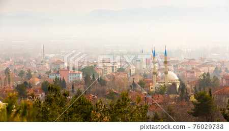 Morning view of Golhisar city in Turkey Morning view of Golhisar city in Turkey 76029788