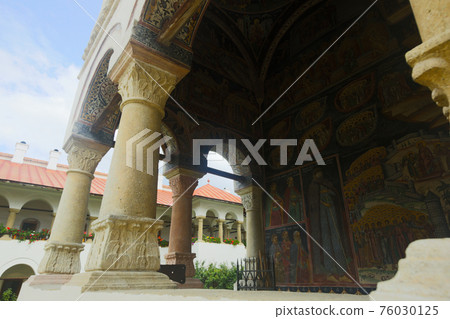 Painted church in Horezu Monastery Painted church in Horezu Monastery 76030125