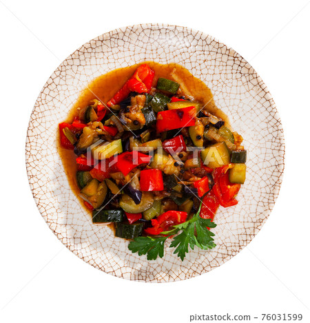 Ratatouille from frozen vegetable mix Ratatouille from frozen vegetable mix 76031599