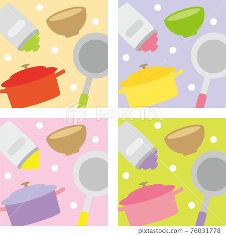 Kitchen utensils pattern background 76031778