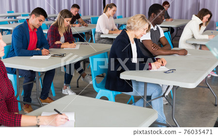 Students at extension courses Students at extension courses 76035471