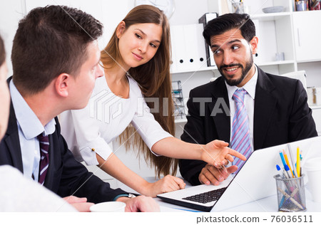 Business people working in office 76036511