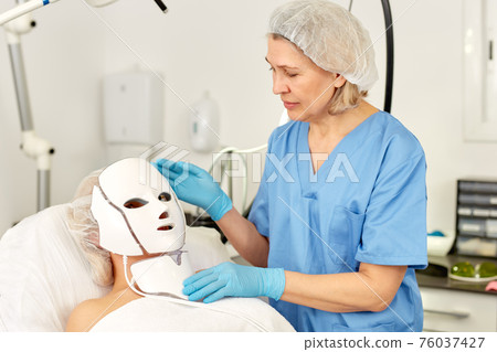 Young girl expects plastic surgery in clinic Young girl expects plastic surgery in clinic 76037427