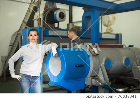Confident woman owner of olive oil factory Confident woman owner of olive oil factory 76038341