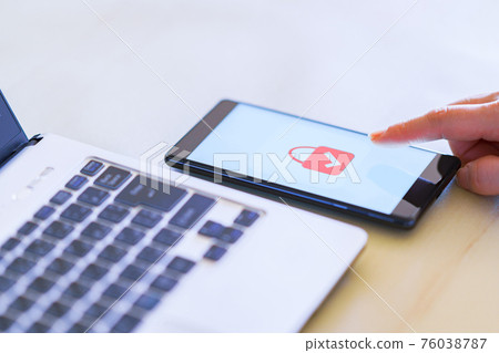 Smartphone authentication lock verify 76038787